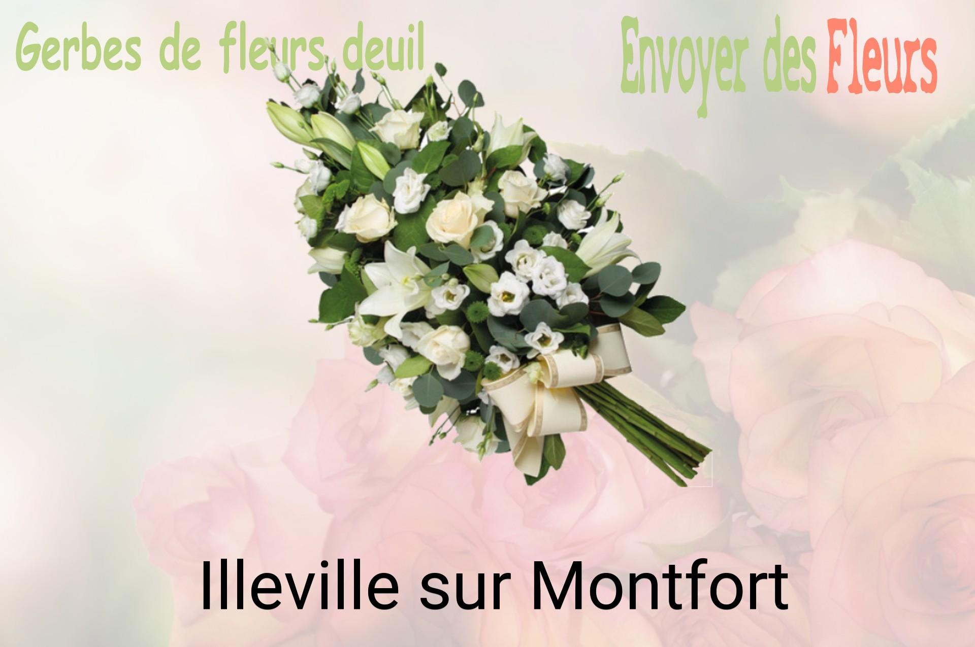 Gerbe de fleurs de deuil livrée à Illeville-sur-Montfort