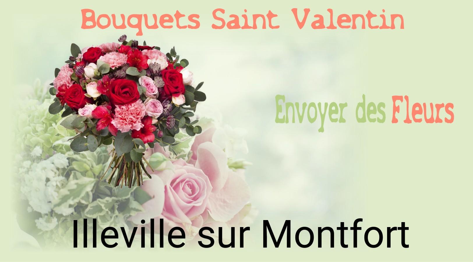 Roses de Saint-Valentin livrées à Illeville-sur-Montfort